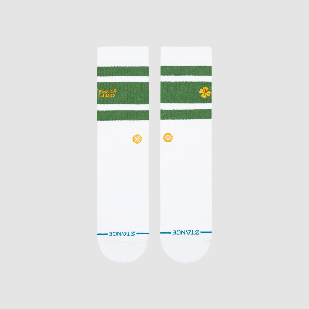 Feelin Lucky Crew Socks Green