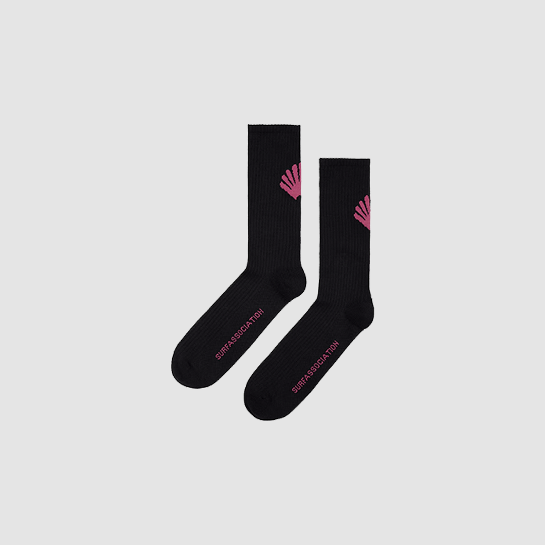 Logo Socks Black / Purple Haze