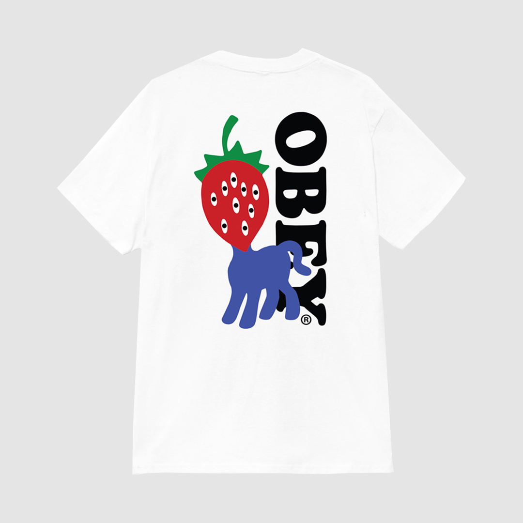 Obey Strawberry T-Shirt White