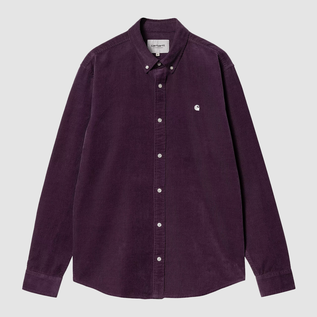 L/S Madison Fine Cord Shirt Huckleberry / Wax