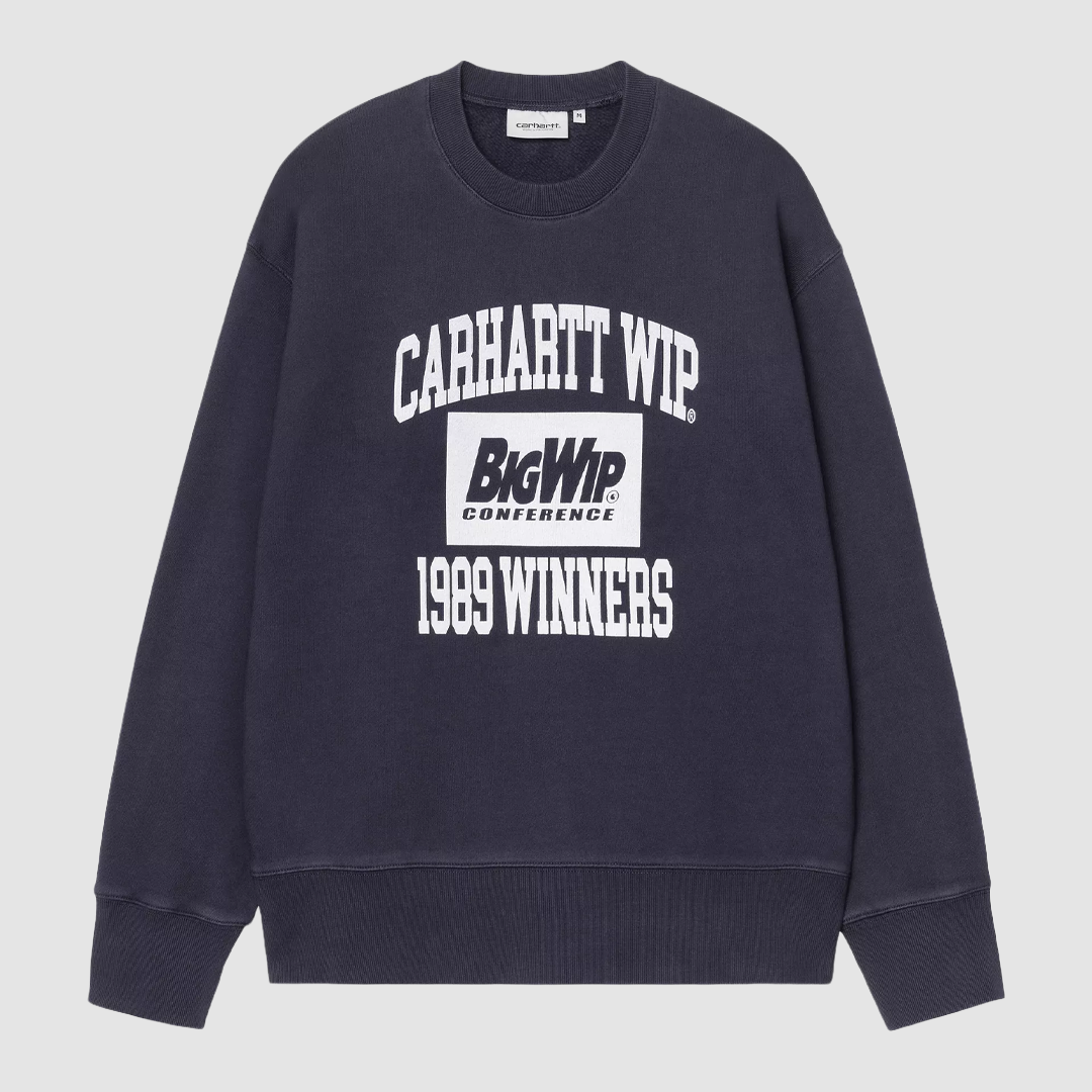 1989 Winners Sweat Dark Navy Heavy Stone Washed