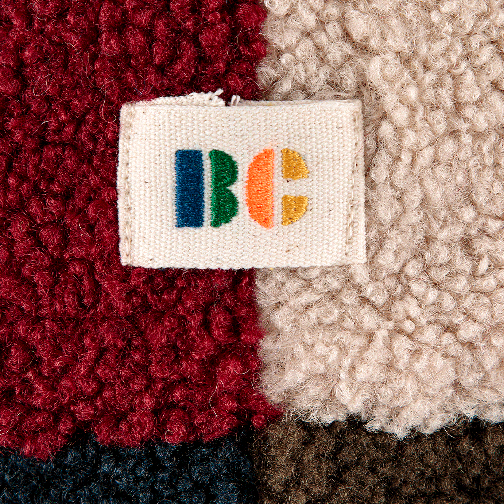 Color Block Sheepskin Hat