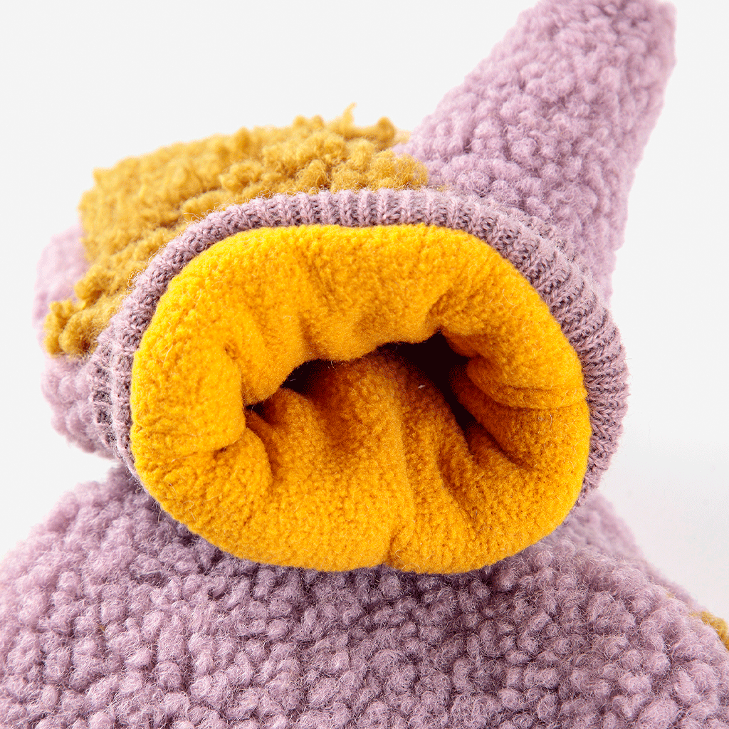 Sheepskin Color Block Lavander Gloves