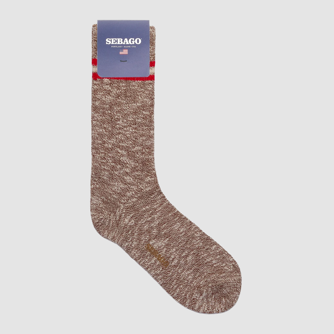 Seboeis Country Socks Brown / Off White