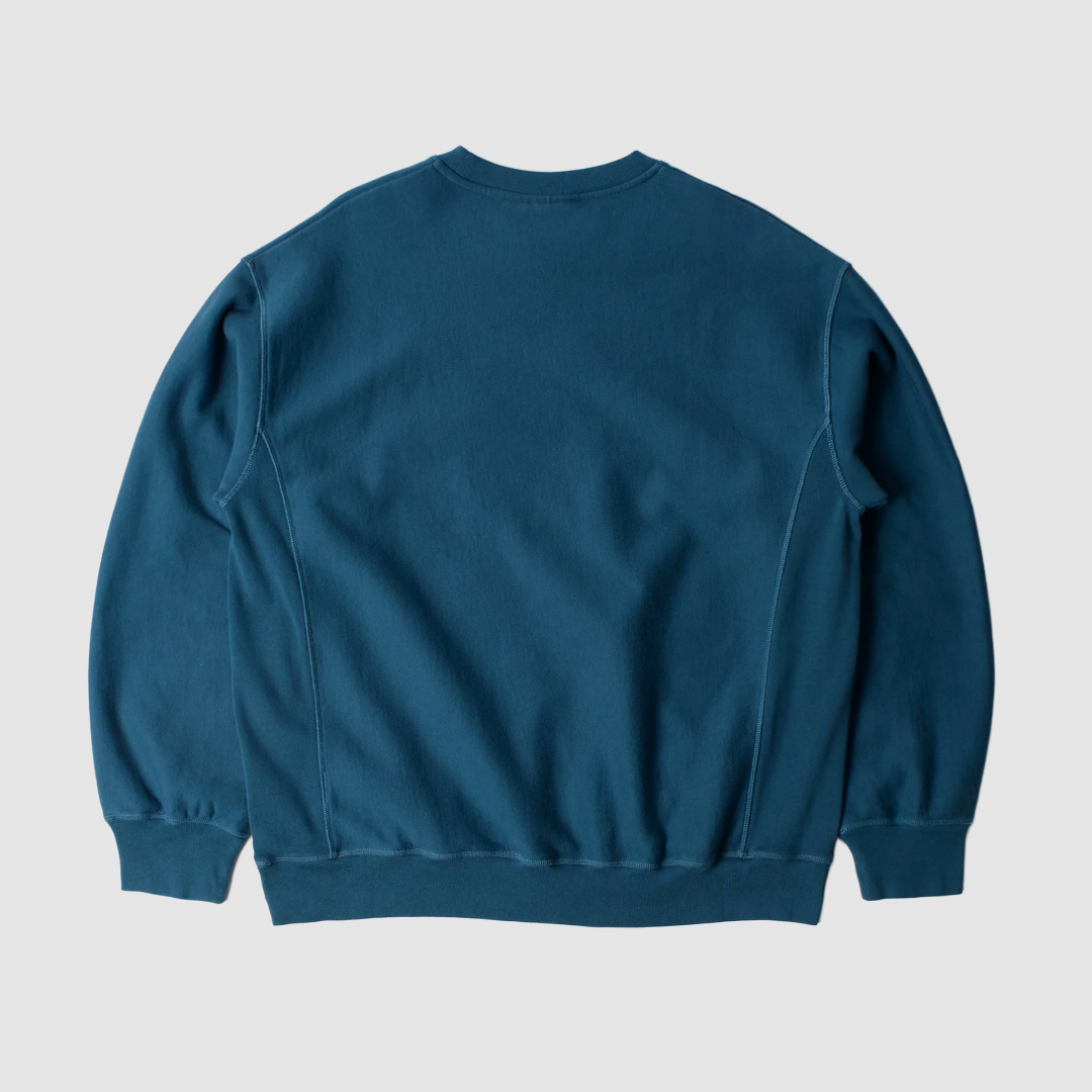 Balloon Logo Cross Grain Crewneck Blue