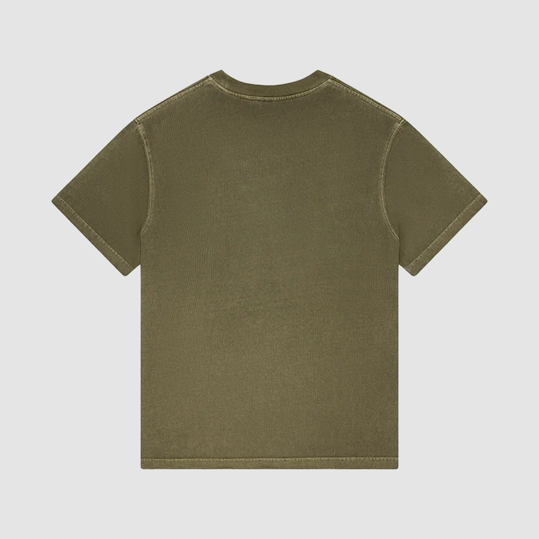Shield Garment Dyed T-Shirt Olive Green