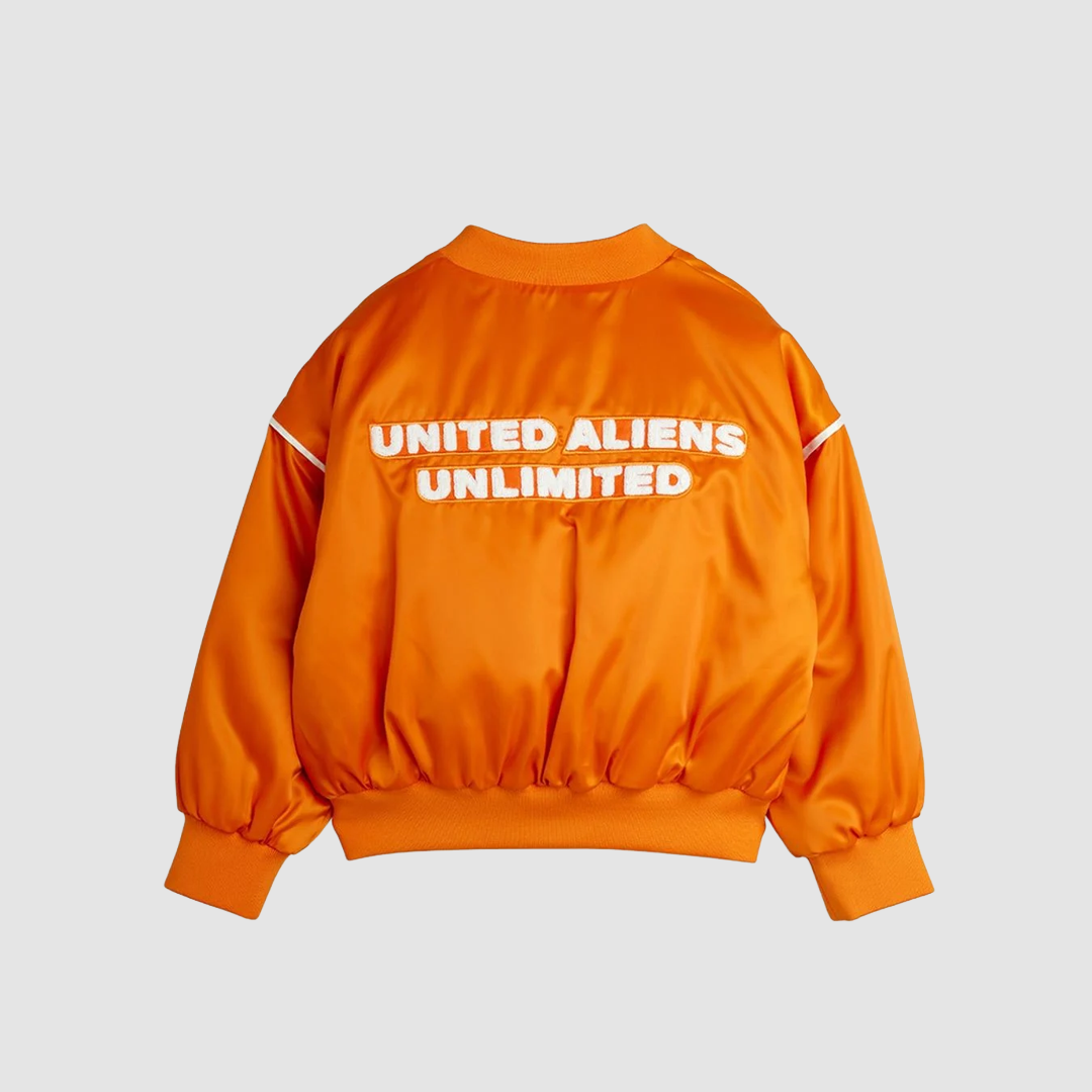Travel Agency Baseball Jacket Orange