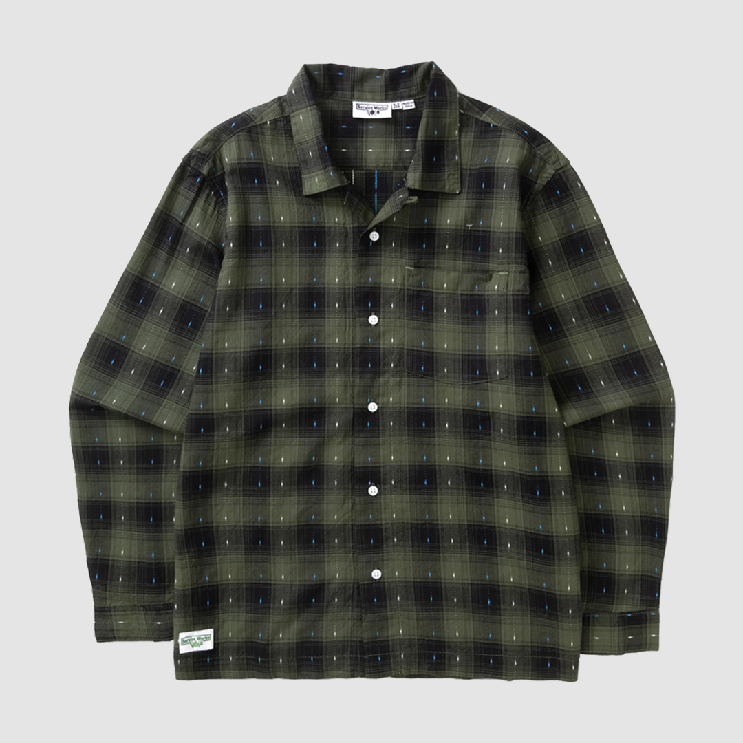 Drag Stitch Resort Shirt Olive