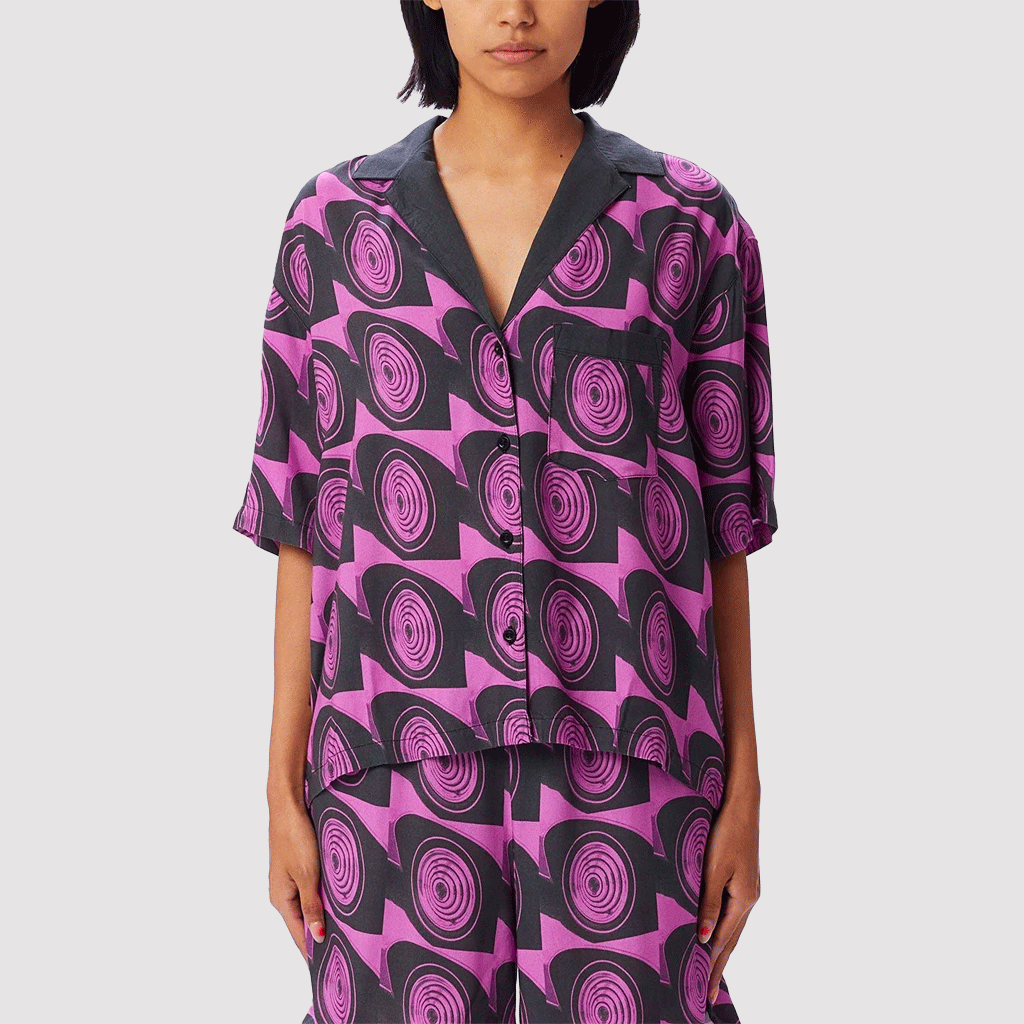 Maria Resort Shirt Very Fuchsia Multi