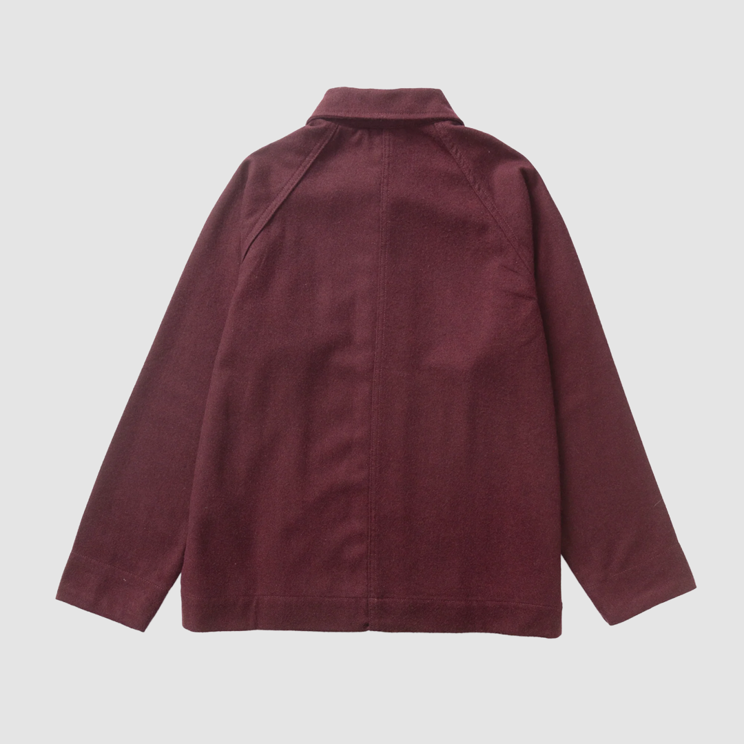 Flannel FOH Overshirt Burgundy
