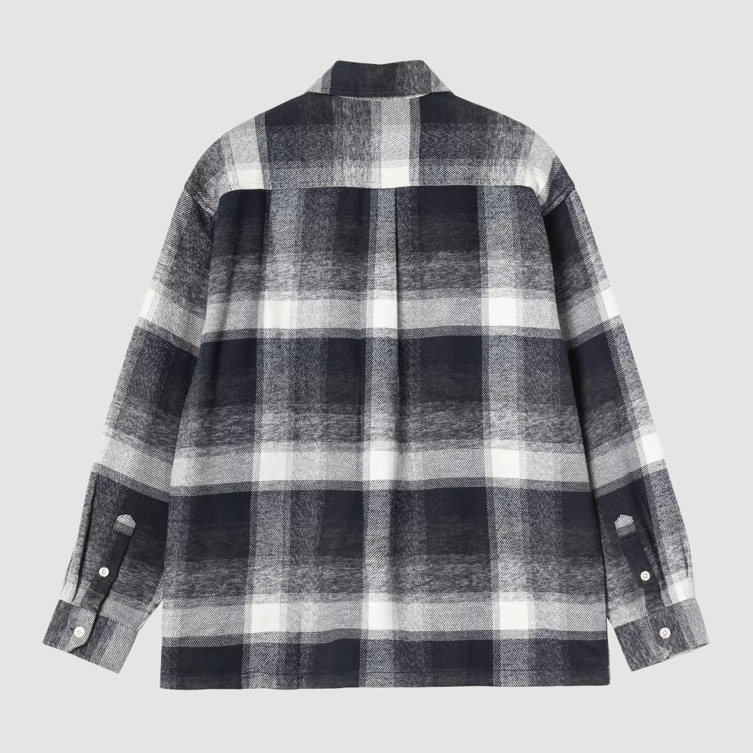 L/S Esterson Shirt Check Dark Navy