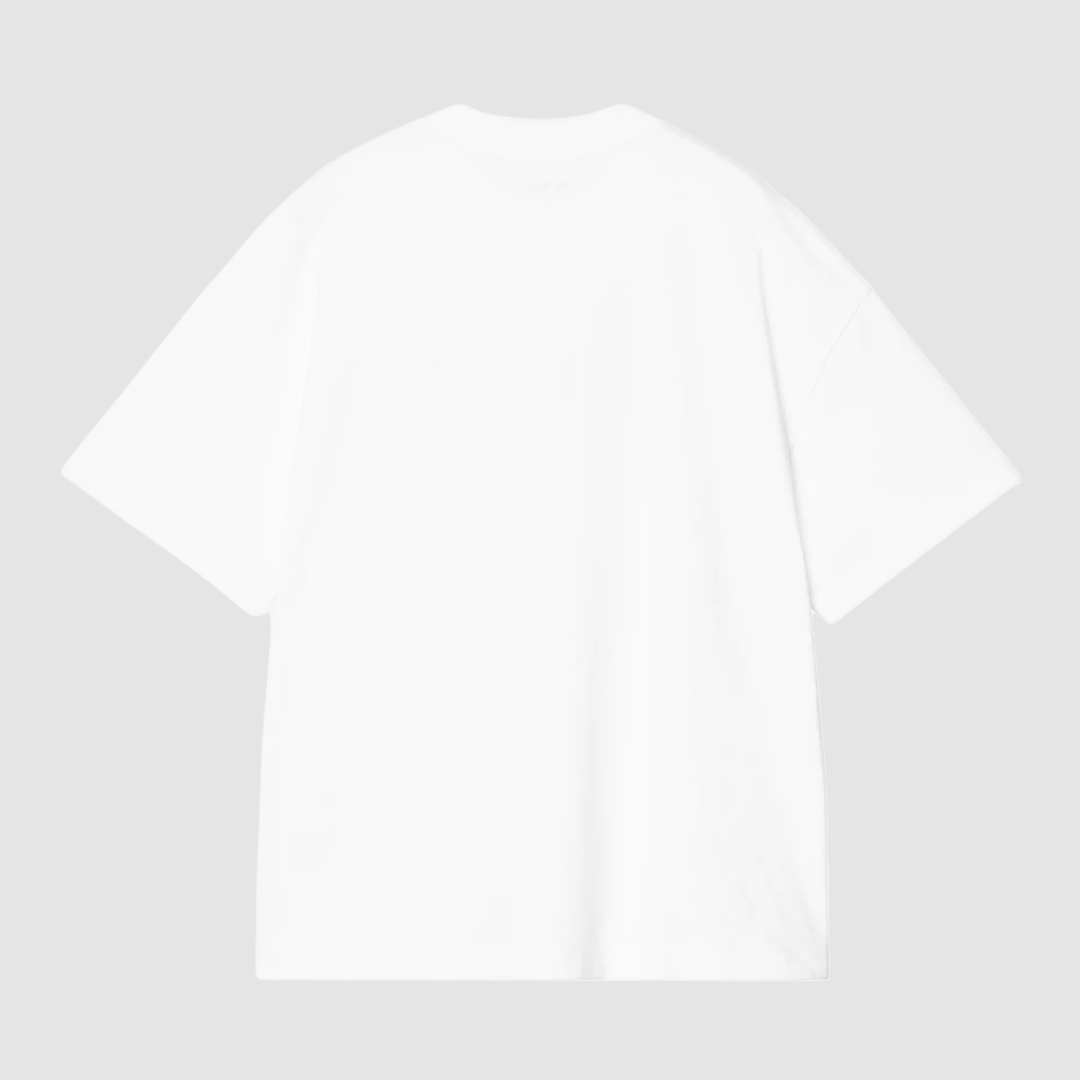 S/S Deconstructed Label T-Shirt White