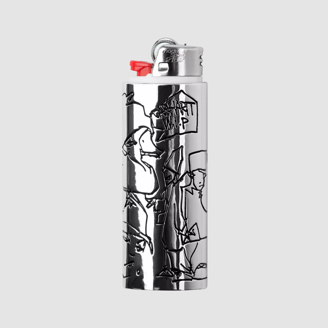 Blinkerfluid BIC Metal Lighter Case Silver