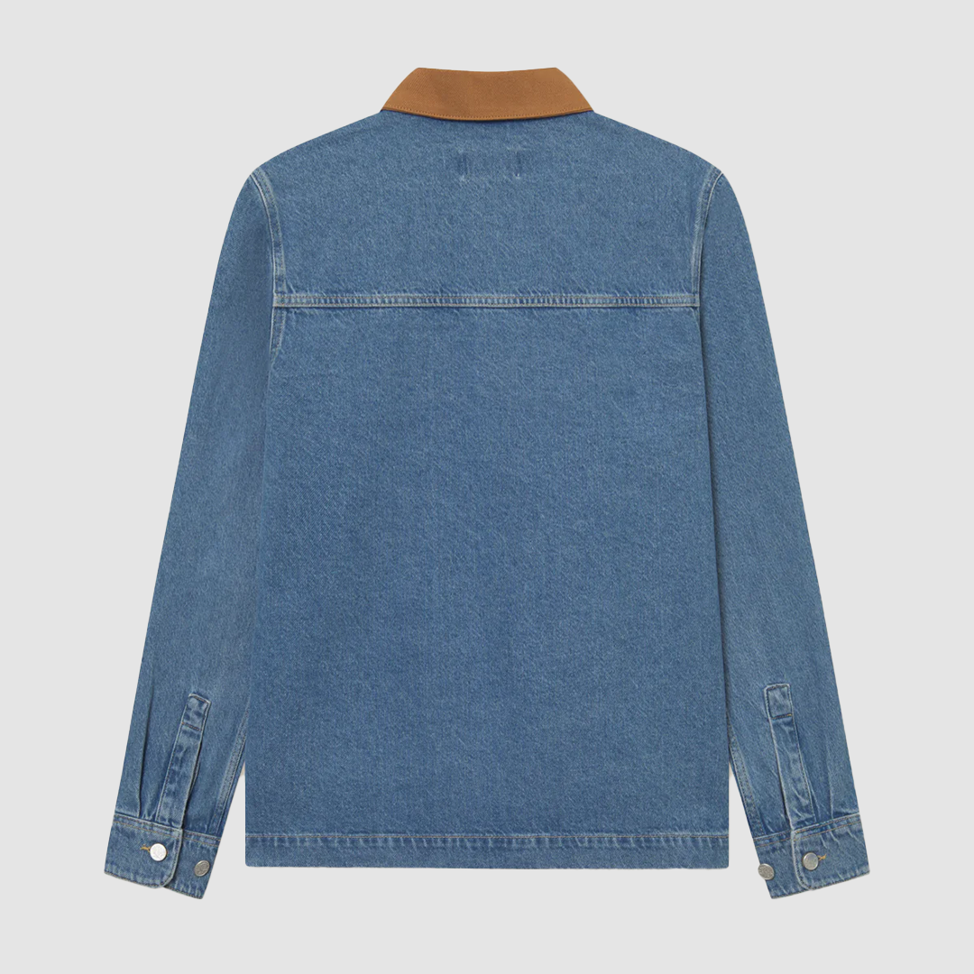 Layton Washed Denim Overshirt 2.0 Light Denim Blue