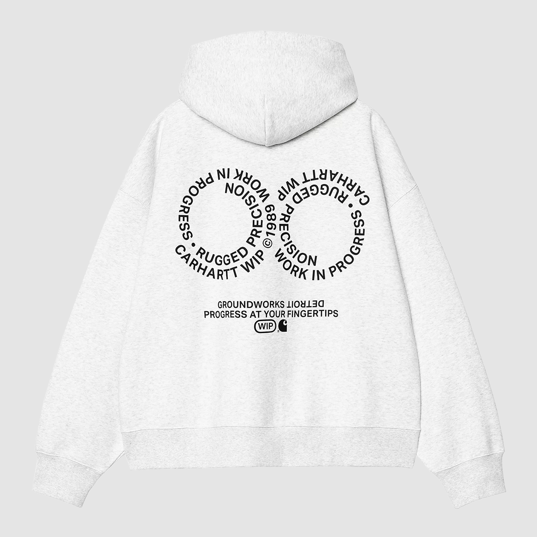 Hooded Rotation Sweat Ash Heather / Black