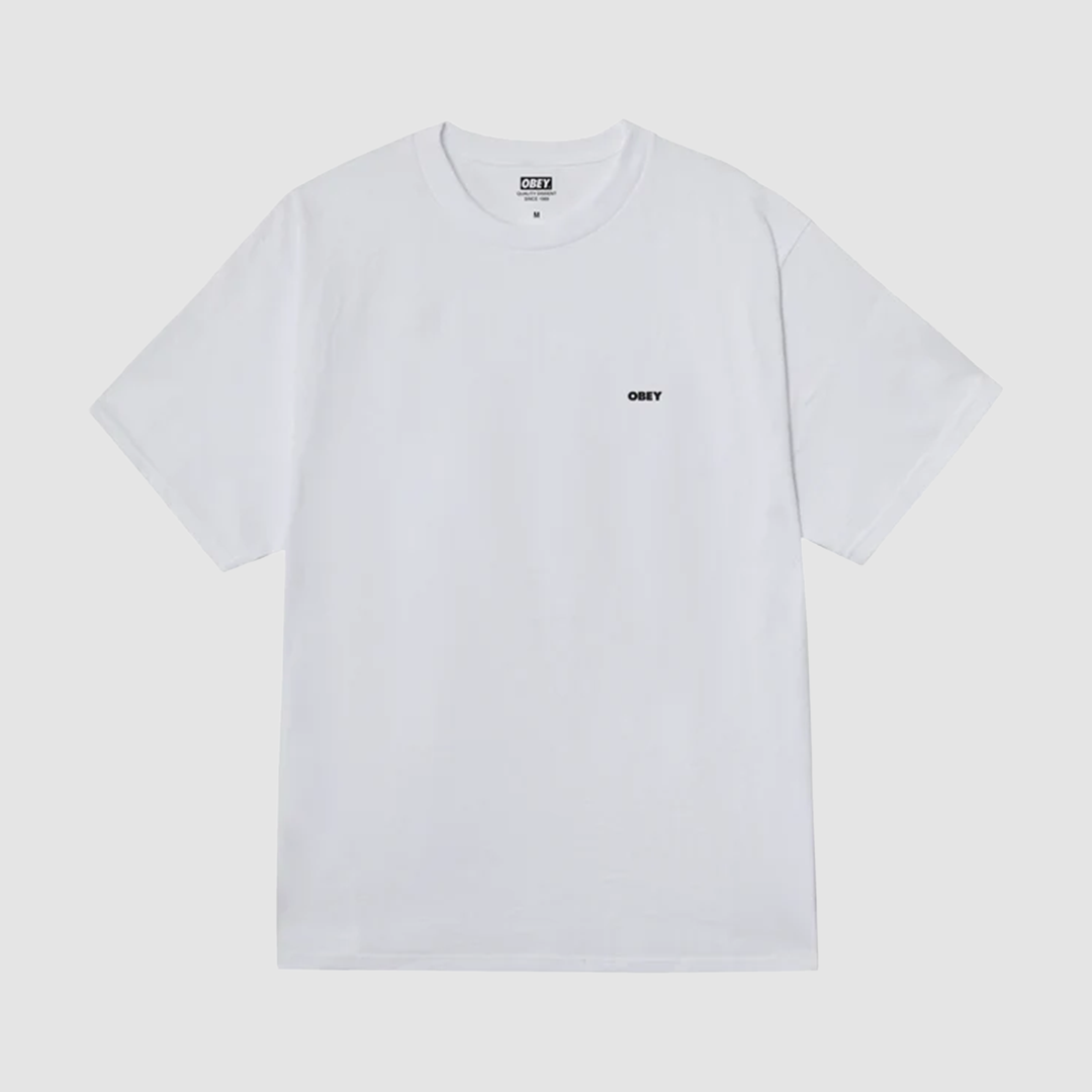 Obey Quarter Icon T-Shirt White