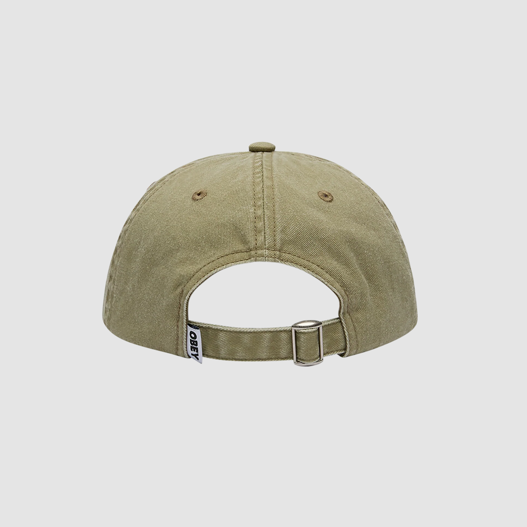 Pigment Bold 6 Panel Strapback Khaki