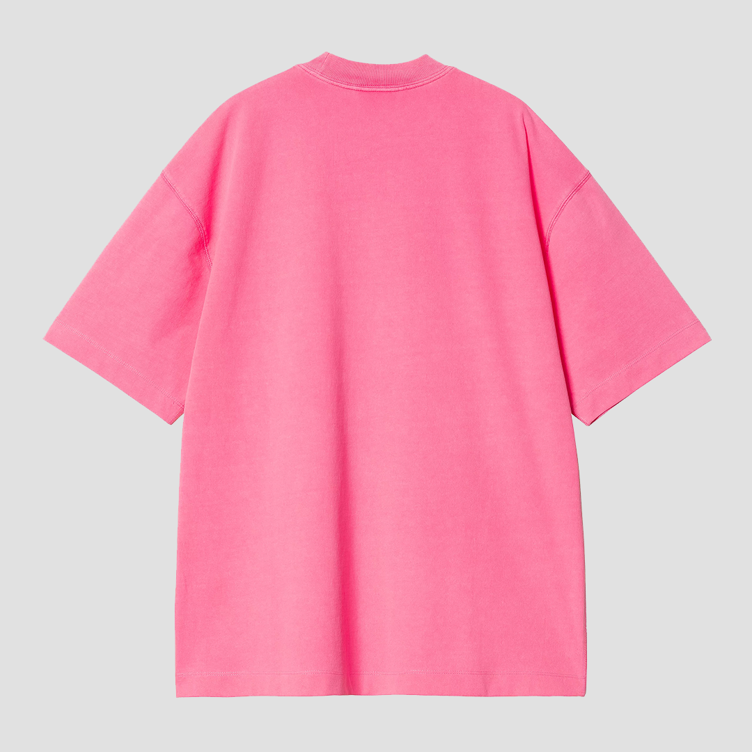 W' S/S Lumo T-Shirt Lumo Pink Garment Dyed