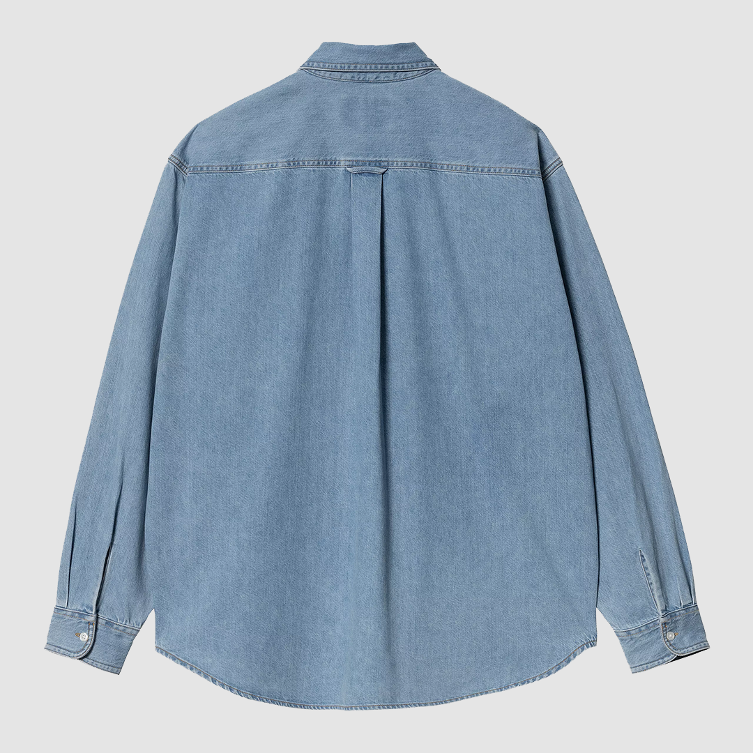L/S Lucas Shirt Blue Bleached