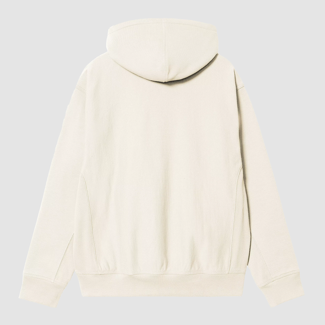 Hooded American Script Jacket Natural