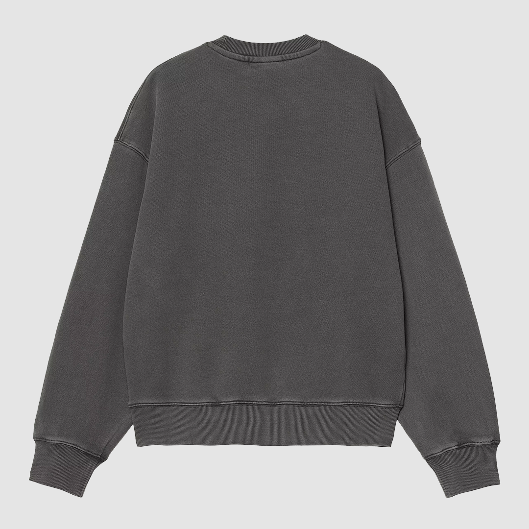 W' Nelson Sweat Graphite Garment Dyed