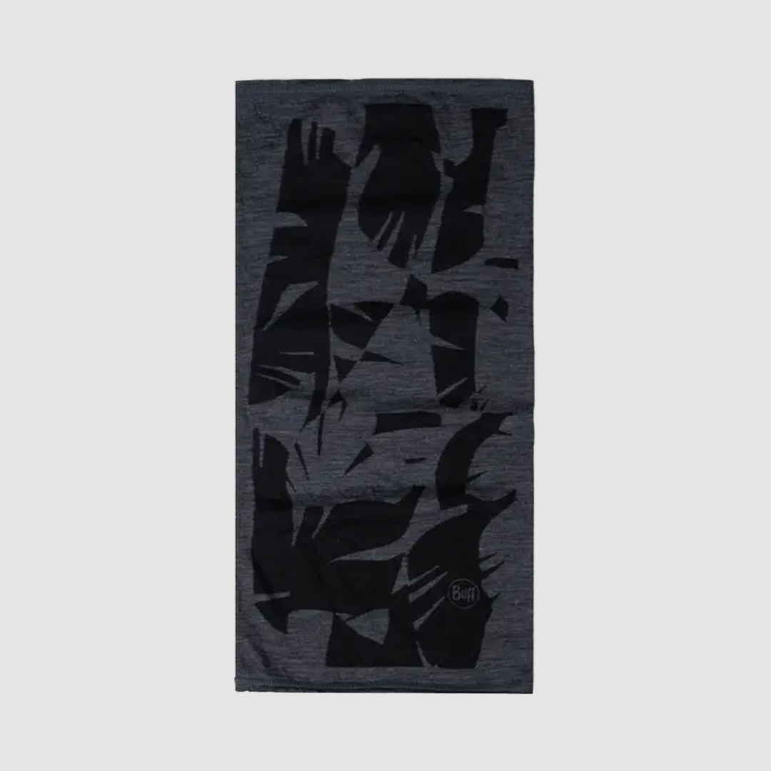 Tour de Cou Merino Lightweight Prints Ryca L Graphite