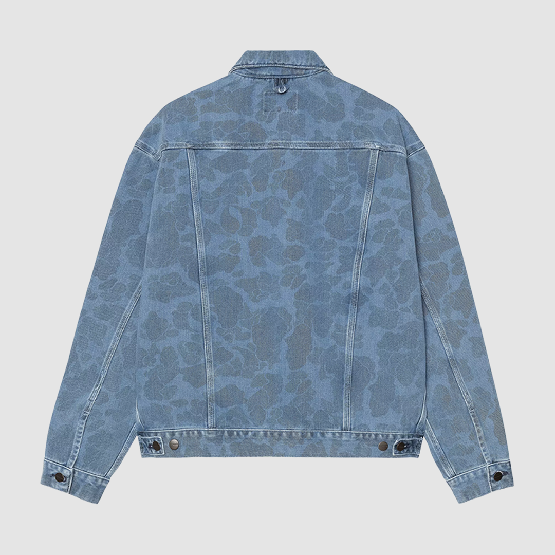 Duck Helston Jacket Camo Blue Bleached