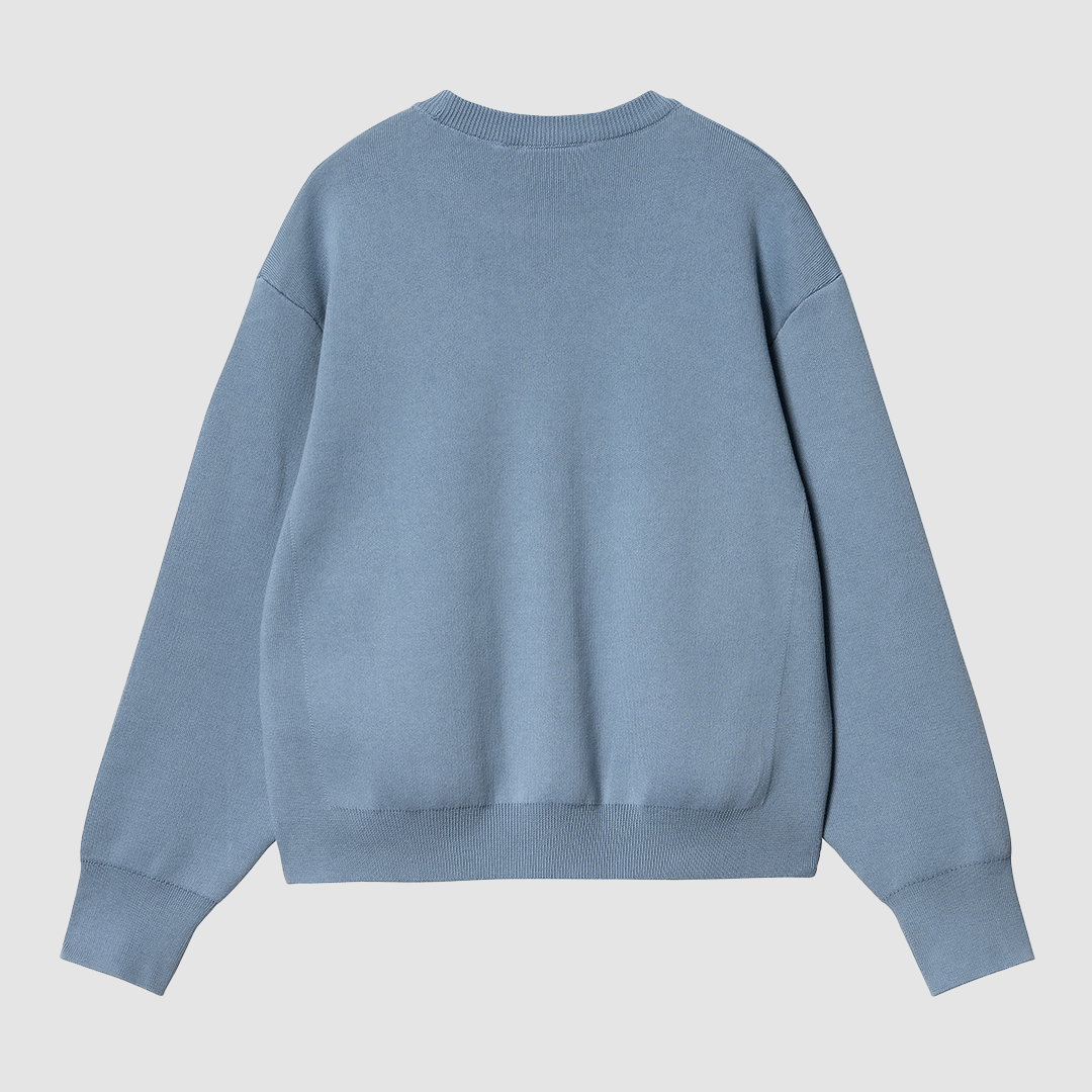 W' Signature Sweater Dusty Ice/ Wax
