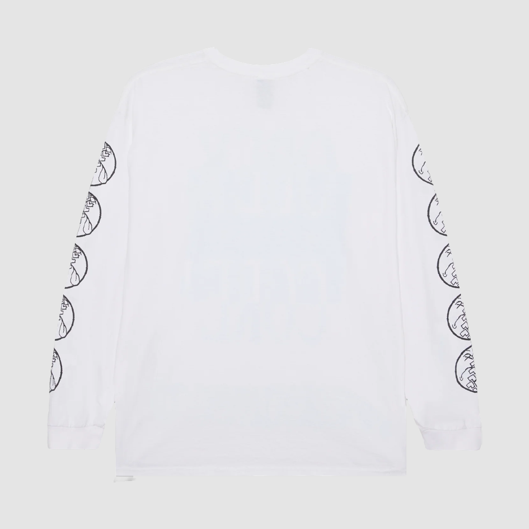 Obey Smile Tire LS T-Shirt White