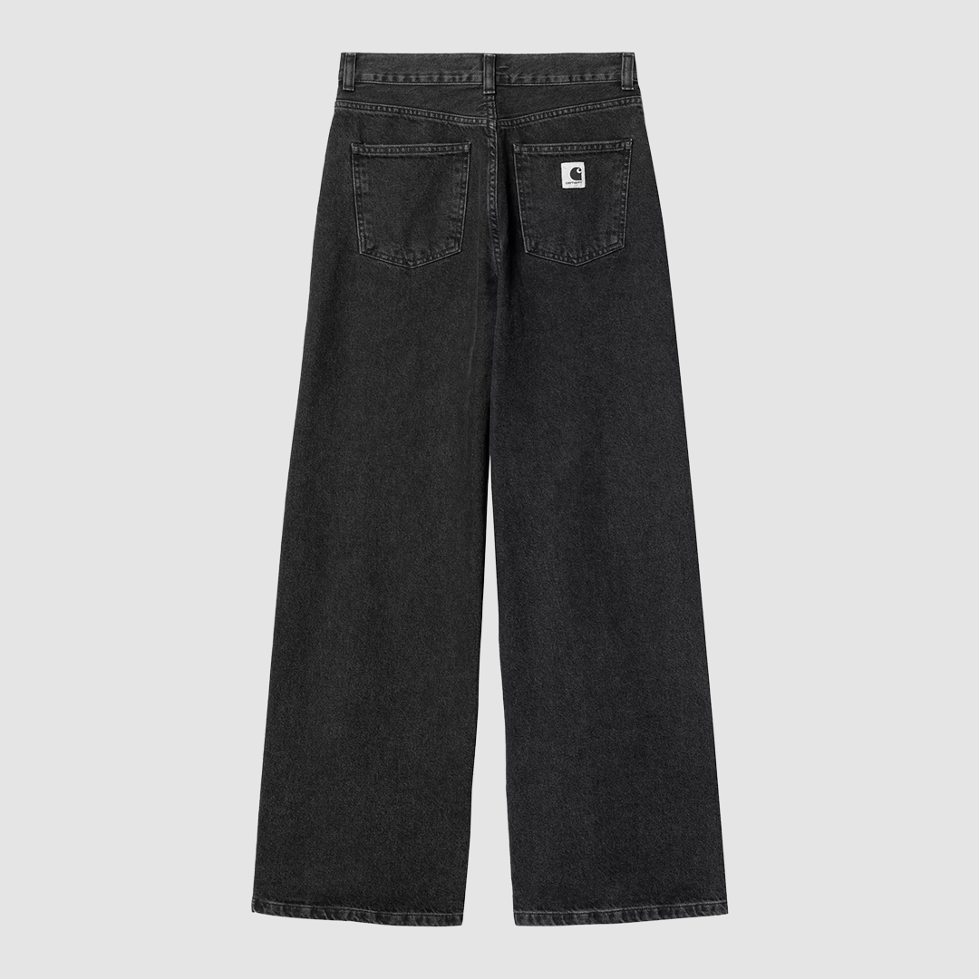 W' Jane Pant Black Heavy Stone Washed