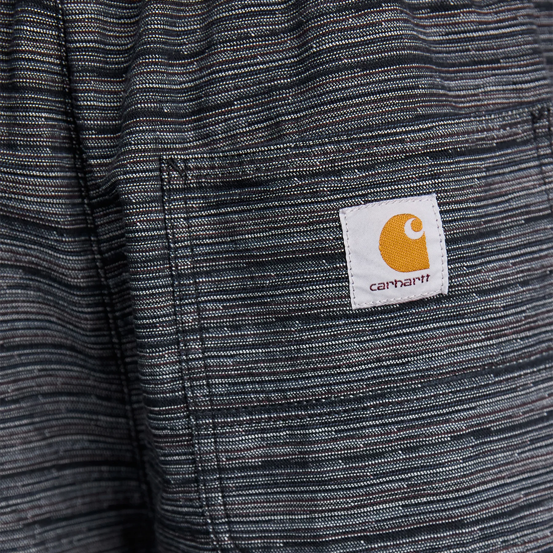 Gellar Short Stripe Black Rinsed
