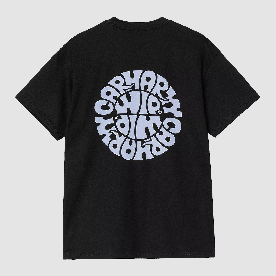 S/S Jazzy T-Shirt Black / Air Sky