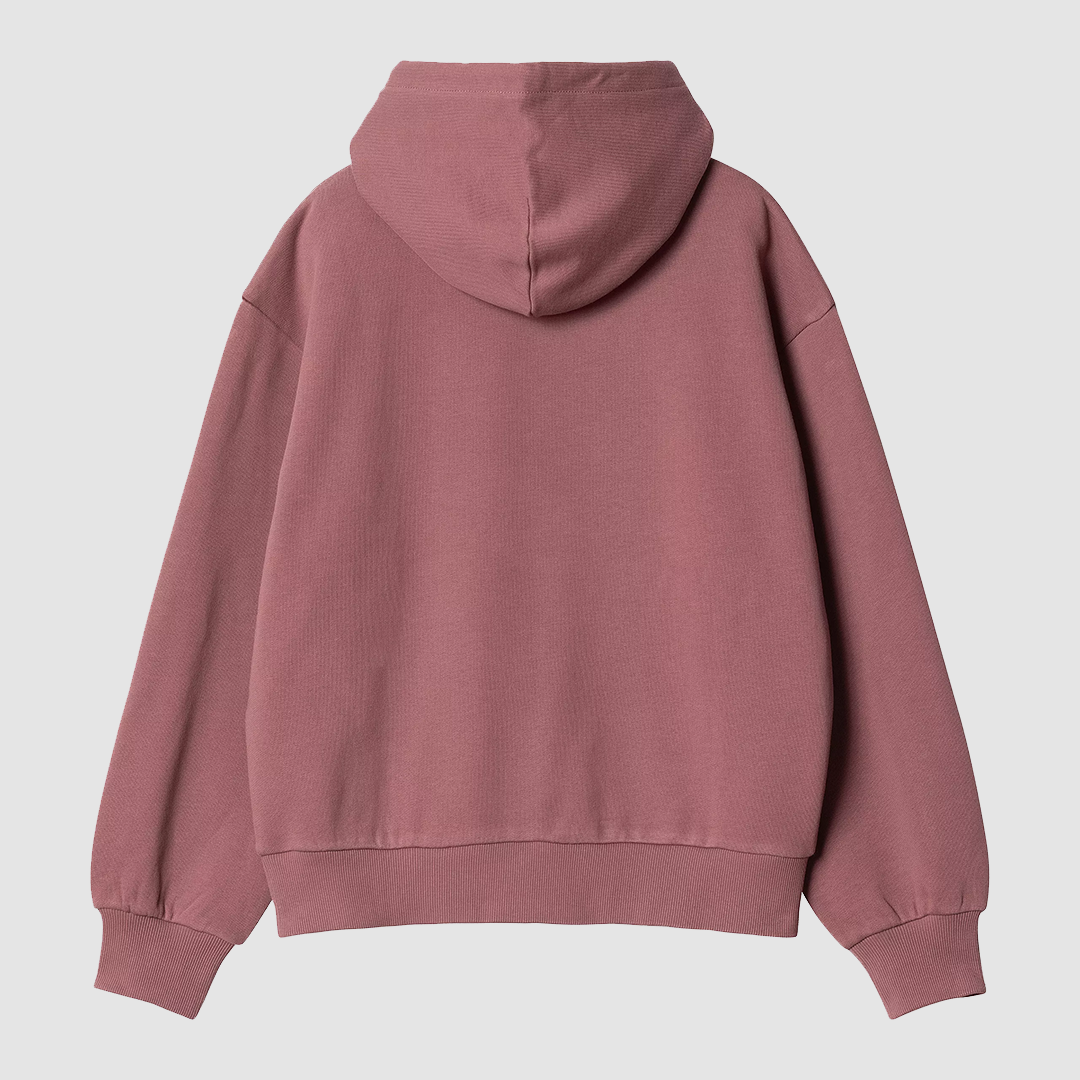 W' Hooded Casey Sweat Dusky Pink / Silver