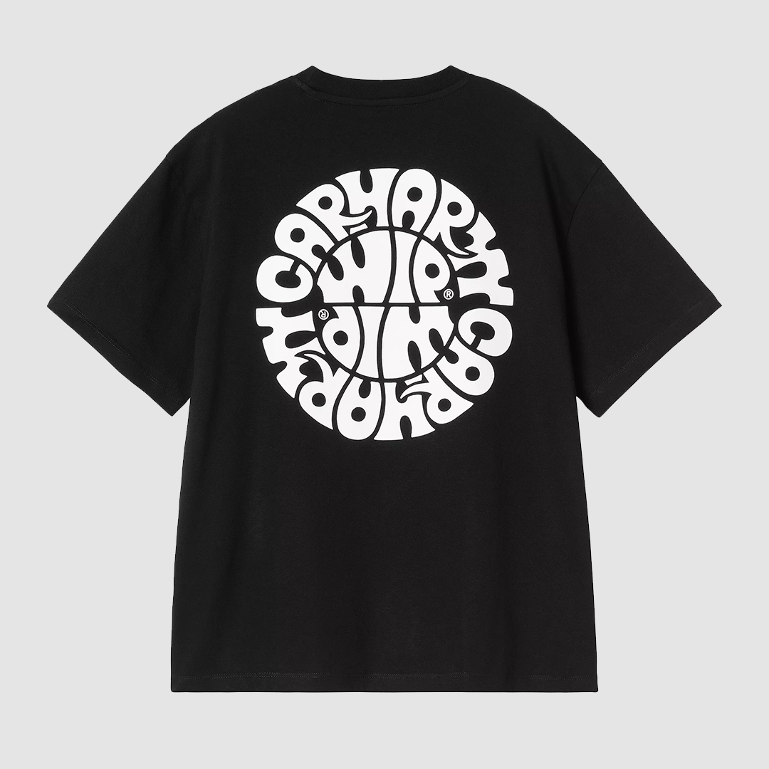 W' S/S Jazzy T-Shirt Black / White