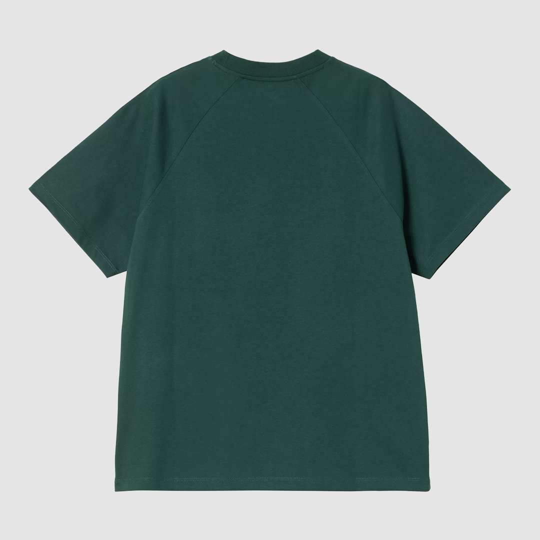 W' S/S Signature T-Shirt Dark Fir / Glassy Pink