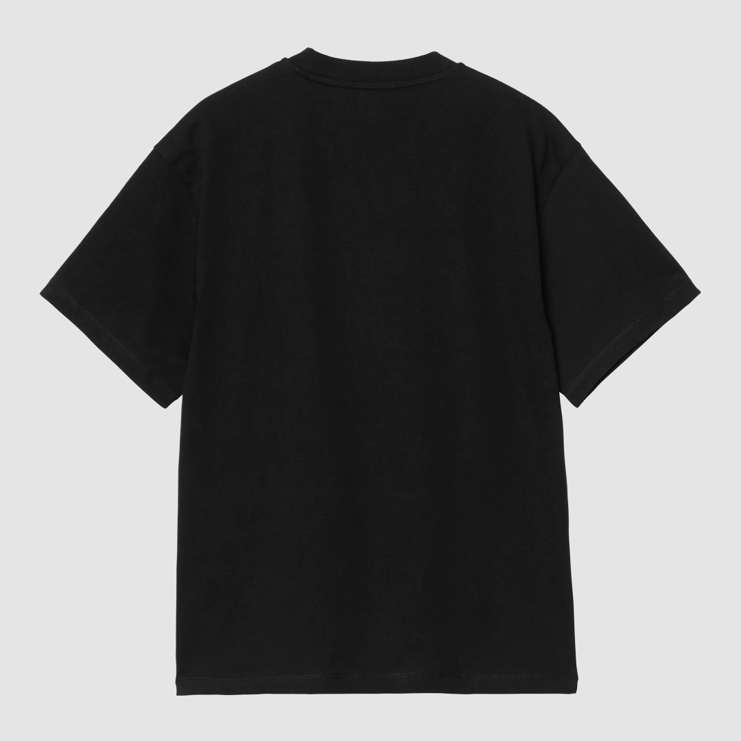 W' S/S Heart Patch T-Shirt Black / Red