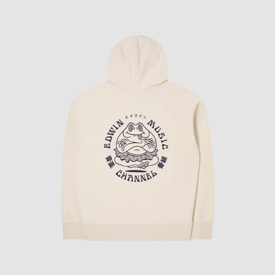Edwin Music Channel Hoodie Sweat Whisper White