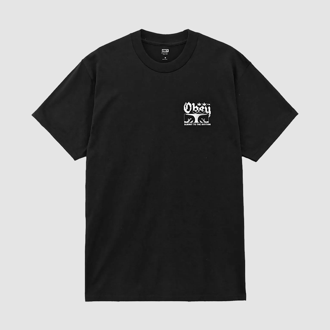Obey The Rhythm T-Shirt Black