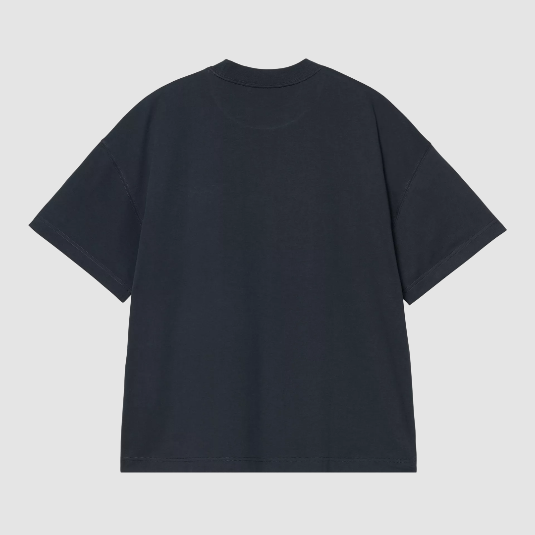 S/S Signature Script T-Shirt Deep Night / Glassy Pink