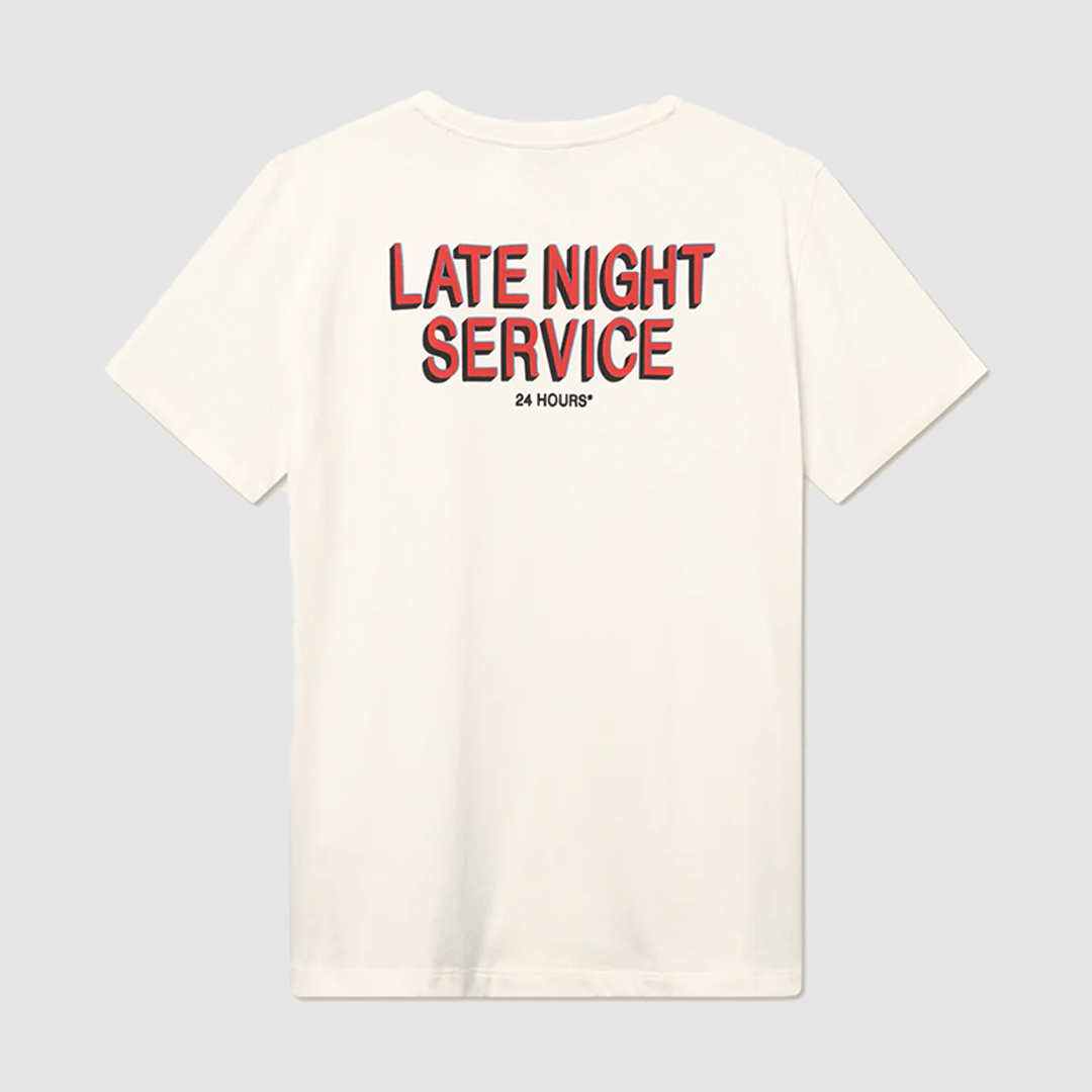 Late Night Service T-Shirt Light Ivory