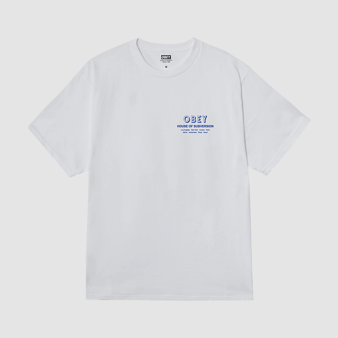 Obey House Of Subversion T-Shirt White