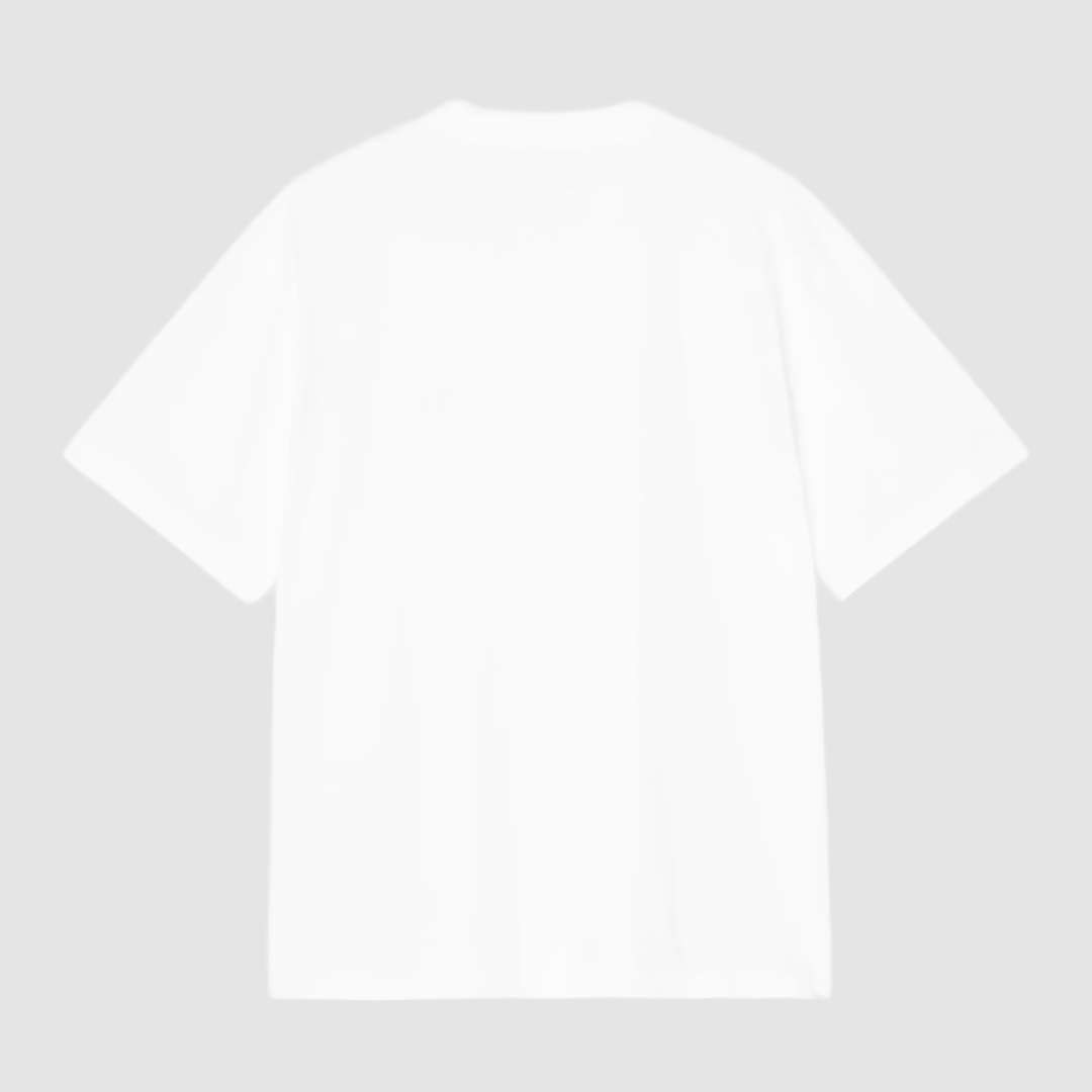 W' S/S Heart Patch T-Shirt White / Red