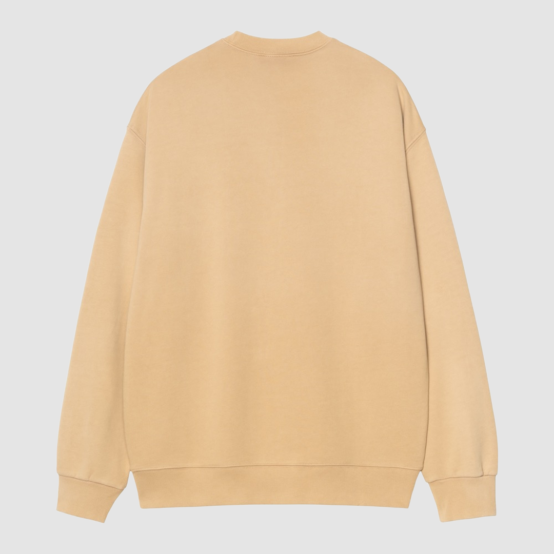 Hudson Sweater Dusty H Brown Chalk Wash