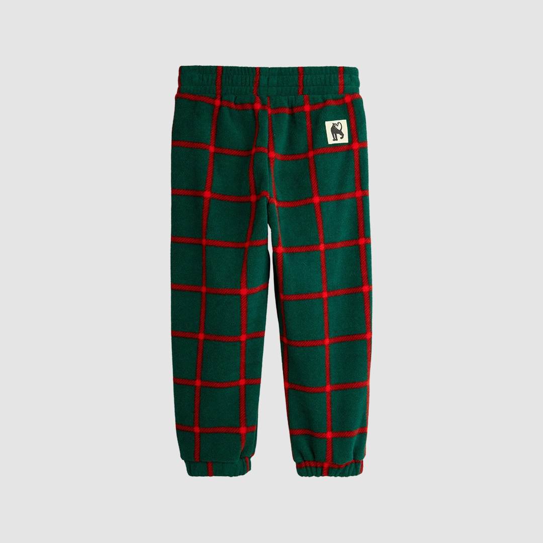 Plaid Aop Fleece Trousers