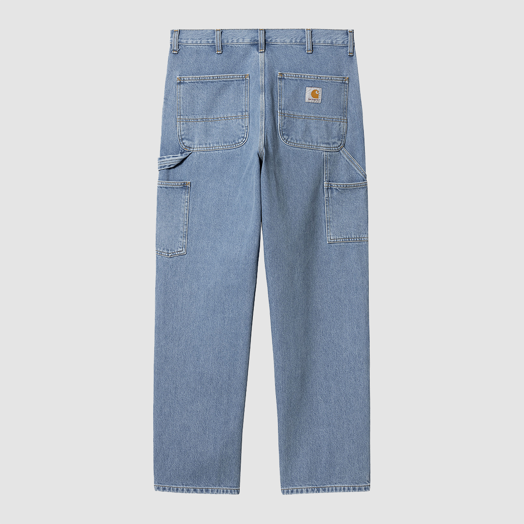 Double Knee Pant Blue Stone Bleached