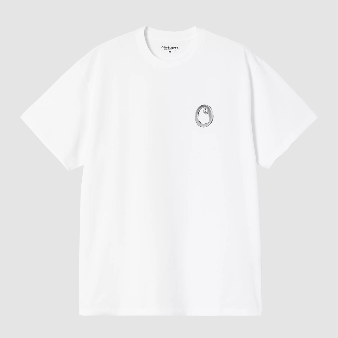 S/S Linked Charms T-Shirt White / Silver