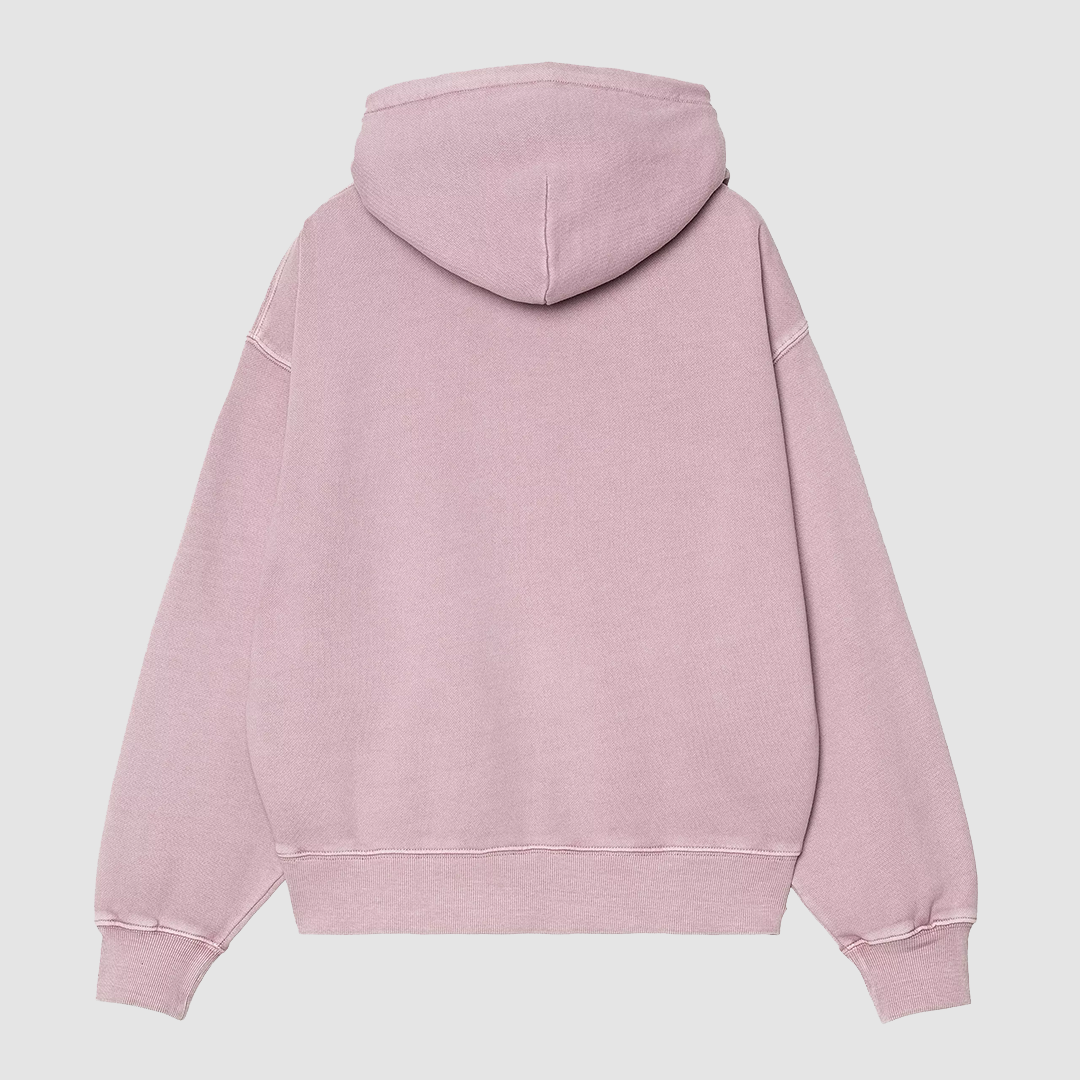 W' Hooded Nelson Sweat Hortensia Garment Dyed