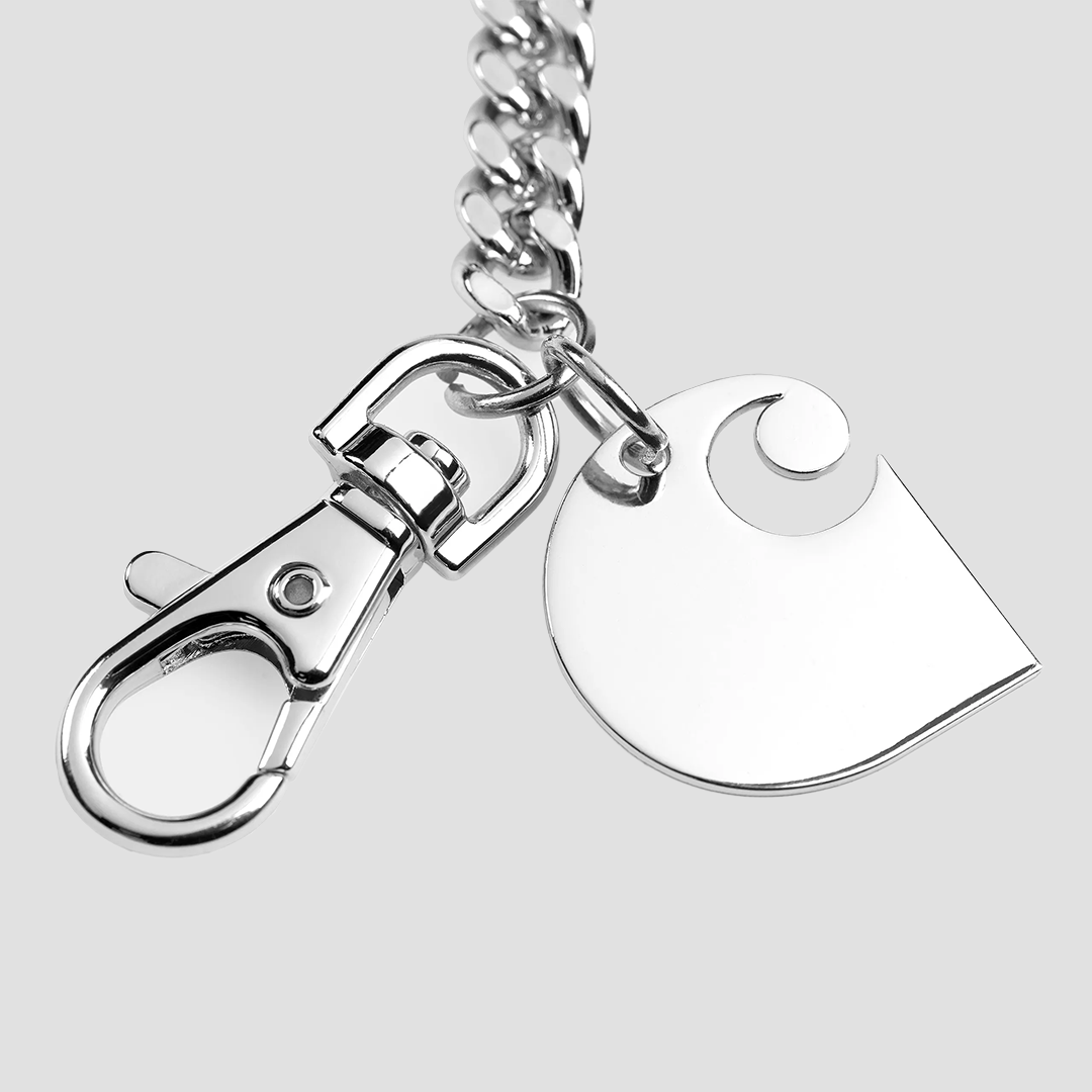 Cuban Link Keychain Silver