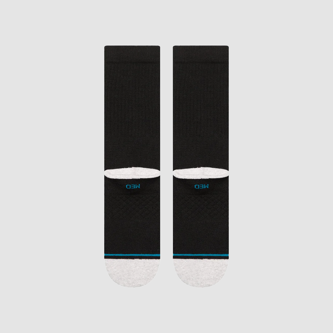 Smashed Crew Socks Black