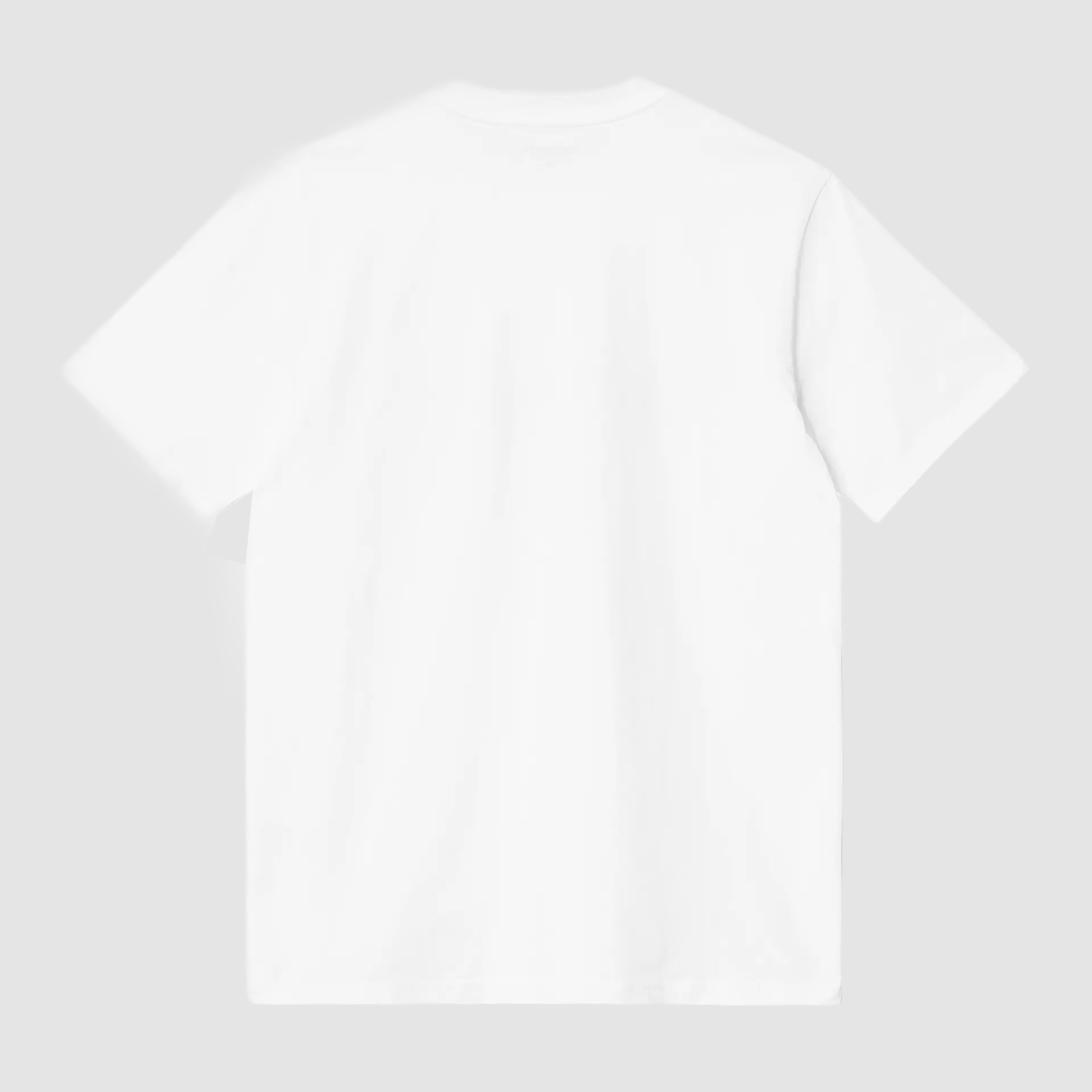 S/S Script T-Shirt White / Black FW25